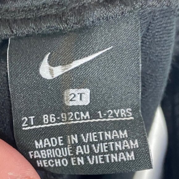 NEW Nike Little Boys Black Sweatpants Size 2T Track Pants 1-2 Years Joggers Pant - Picture 3 of 8